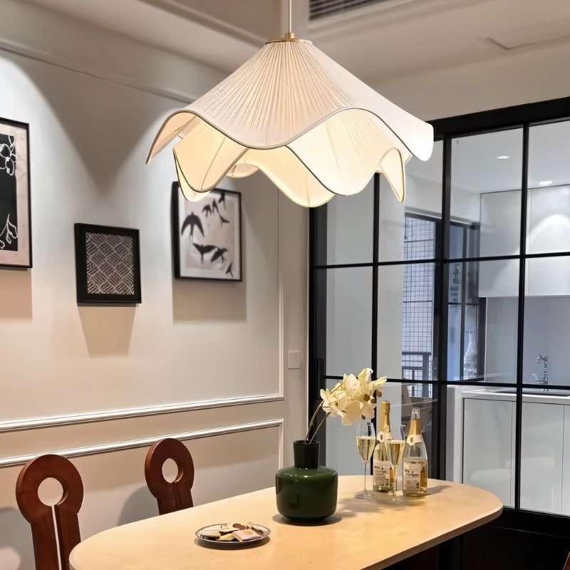 HaloWeave Diffused Pendant Light In Durable Fabric For Soft Modern Ambiance