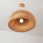 Lampada a sospensione AetherWeave in rattan a forma di bozzolo per soggiorni e corridoi