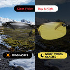 Gafas Luma para conducir de noche con tinte amarillo y lentes antirreflejos