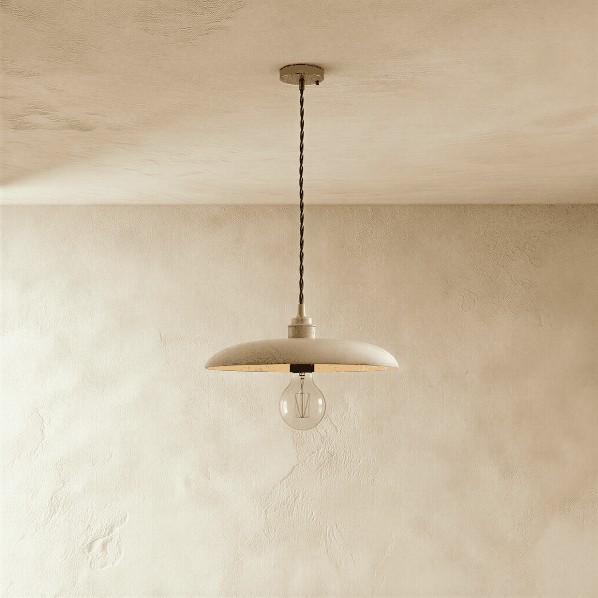 WoodLumen Dome Pendant Light With Brass Accents And Warm Glow