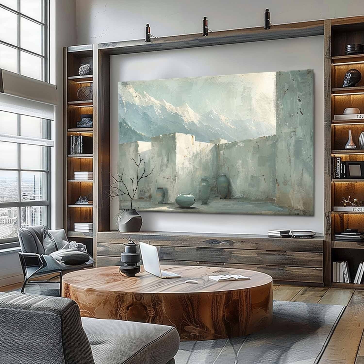 Wall Art Mountain Courtyard Ceramic Vessels | Fioriscas