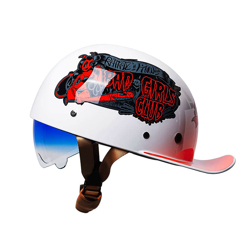 Cască de motocicletă OrionRide în stil baseball, cu carcasă din ABS certificată DOT