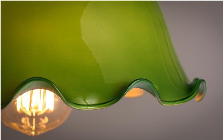 Aurelle Pendant Light, Handkerchief-Style Opaline Glass Shade, Ships With Bulb