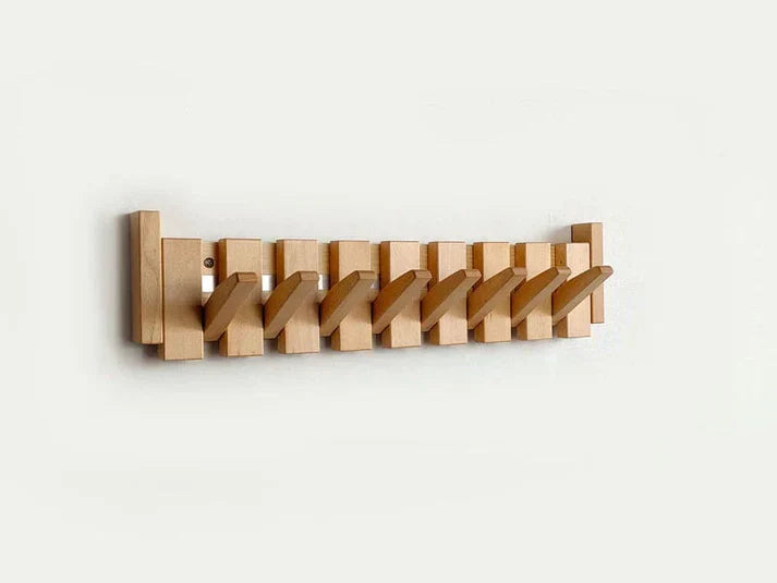 Wall-Mounted Coat Rack In Piano Silhouette With Multiple Hooks, Talvero