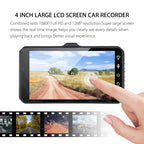 Kojelautakamera kahdella etu- ja takakameralla, 1080P ja 4 tuuman LCD-näyttö