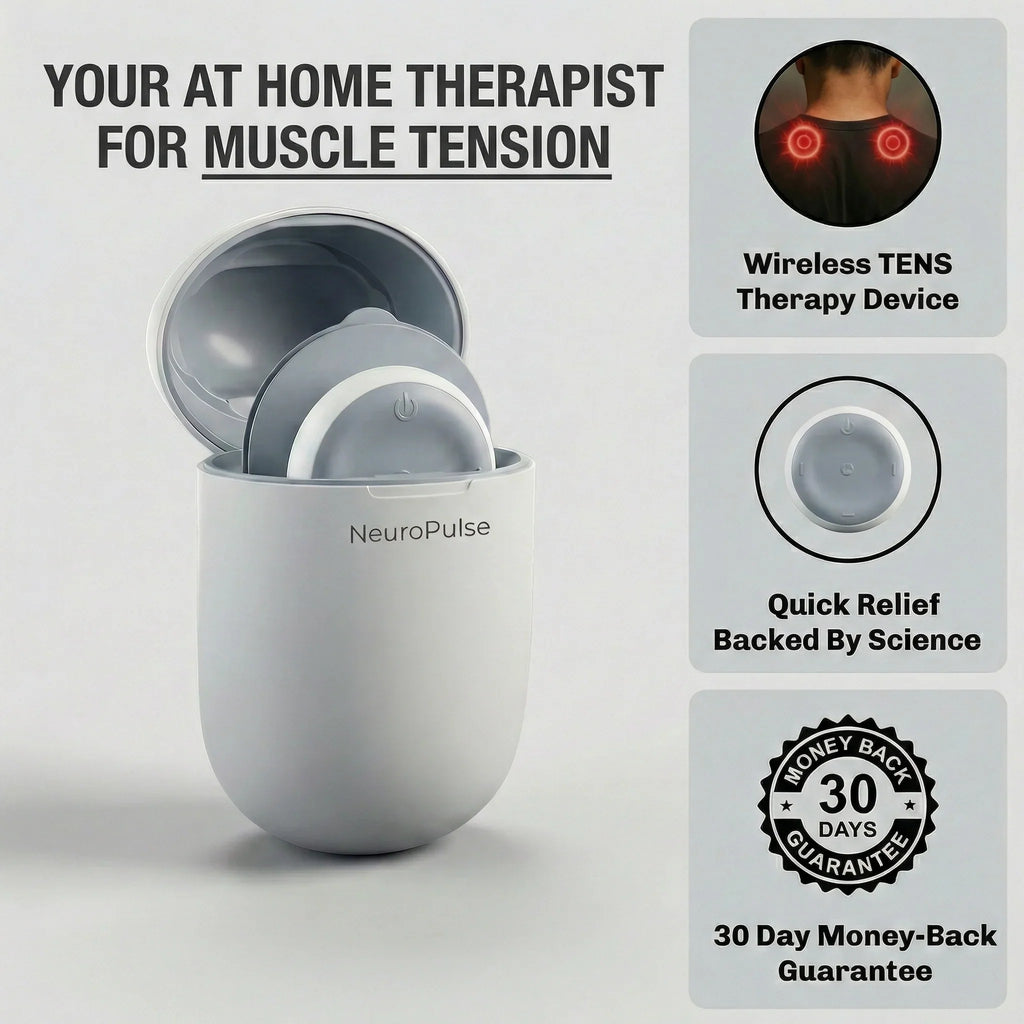 Massaggiatore muscolare TENS wireless con 6 modalità e 16 livelli di intensità