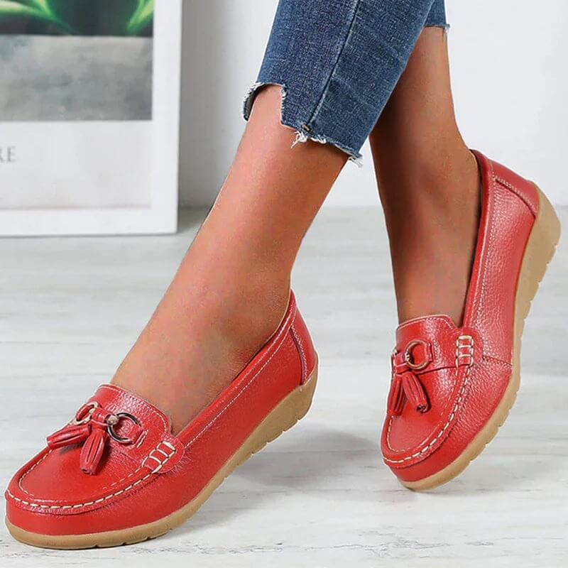 Leather Loafers for All-Day Wear, Slip-On Comfort — Aurelia