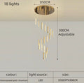 Crystal Chandelier With LED Lighting for Stairwells and Entryways, Orabella