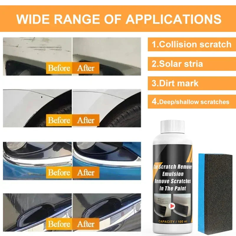 ScratchShield autoreparatiepasta voor krassen met sponsapplicator