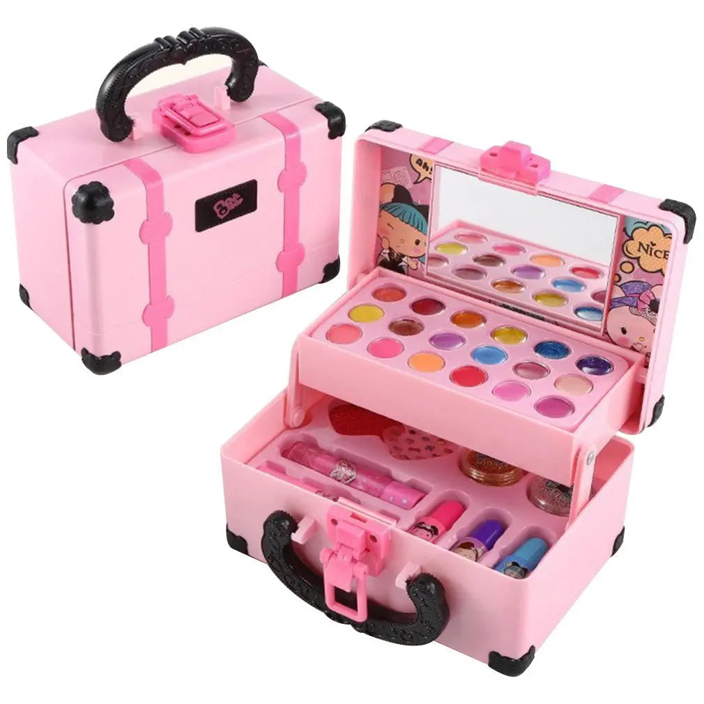Set de machiaj pentru copii, non-toxic, cu ruj și fard de pleoape