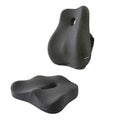 NovaLum Memory Foam Lumbar & Seat Cushion Set for Car and Office