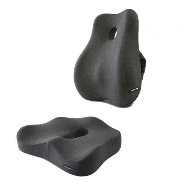 NovaLum Memory Foam Lumbar & Seat Cushion Set for Car and Office