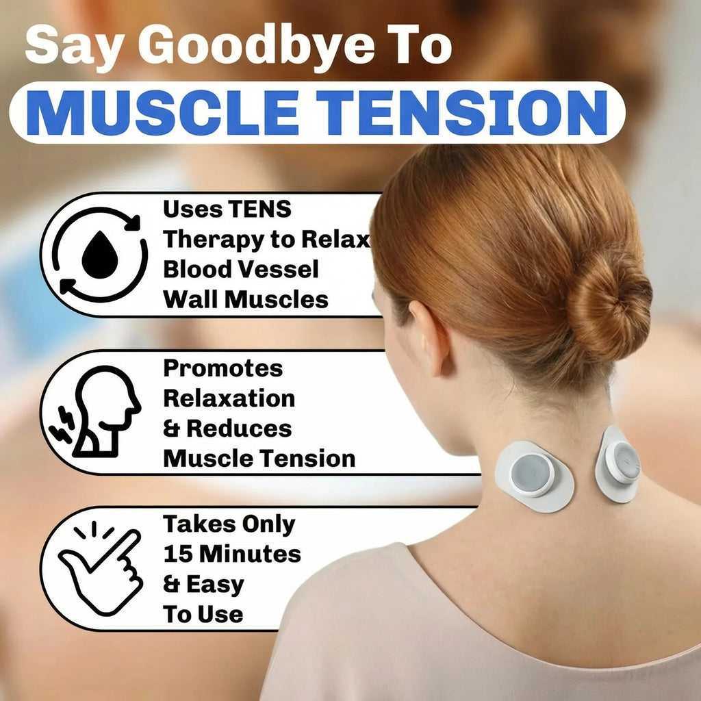 Massaggiatore muscolare TENS wireless con 6 modalità e 16 livelli di intensità