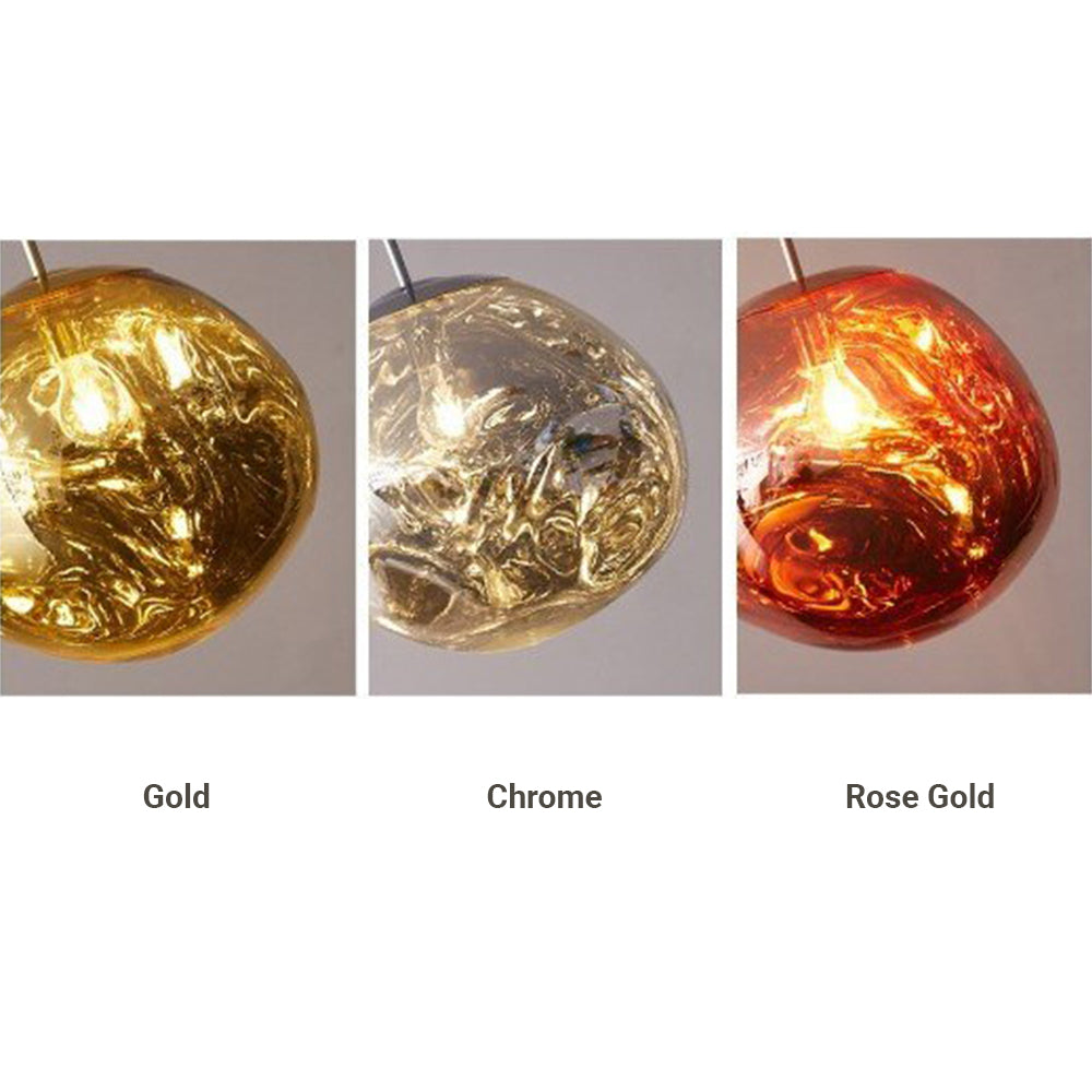 Arisha Modern Globe Lava 3 Pendant Light Fixture | Fioriscas