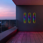 Elegante aplique de parede preto, luz LED Nyx para paredes exteriores