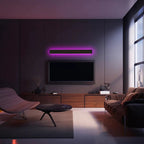 Elegante aplique de parede preto, luz LED Nyx para paredes exteriores