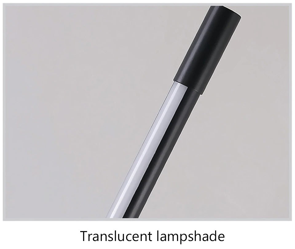 Lampadar LED subțire din aluminiu, cu moduri de iluminare caldă, albă și reglabilă a intensității