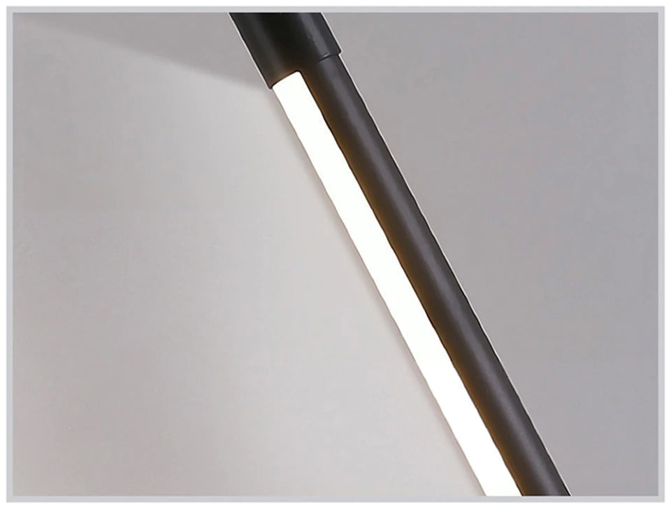 Lampadar LED subțire din aluminiu, cu moduri de iluminare caldă, albă și reglabilă a intensității