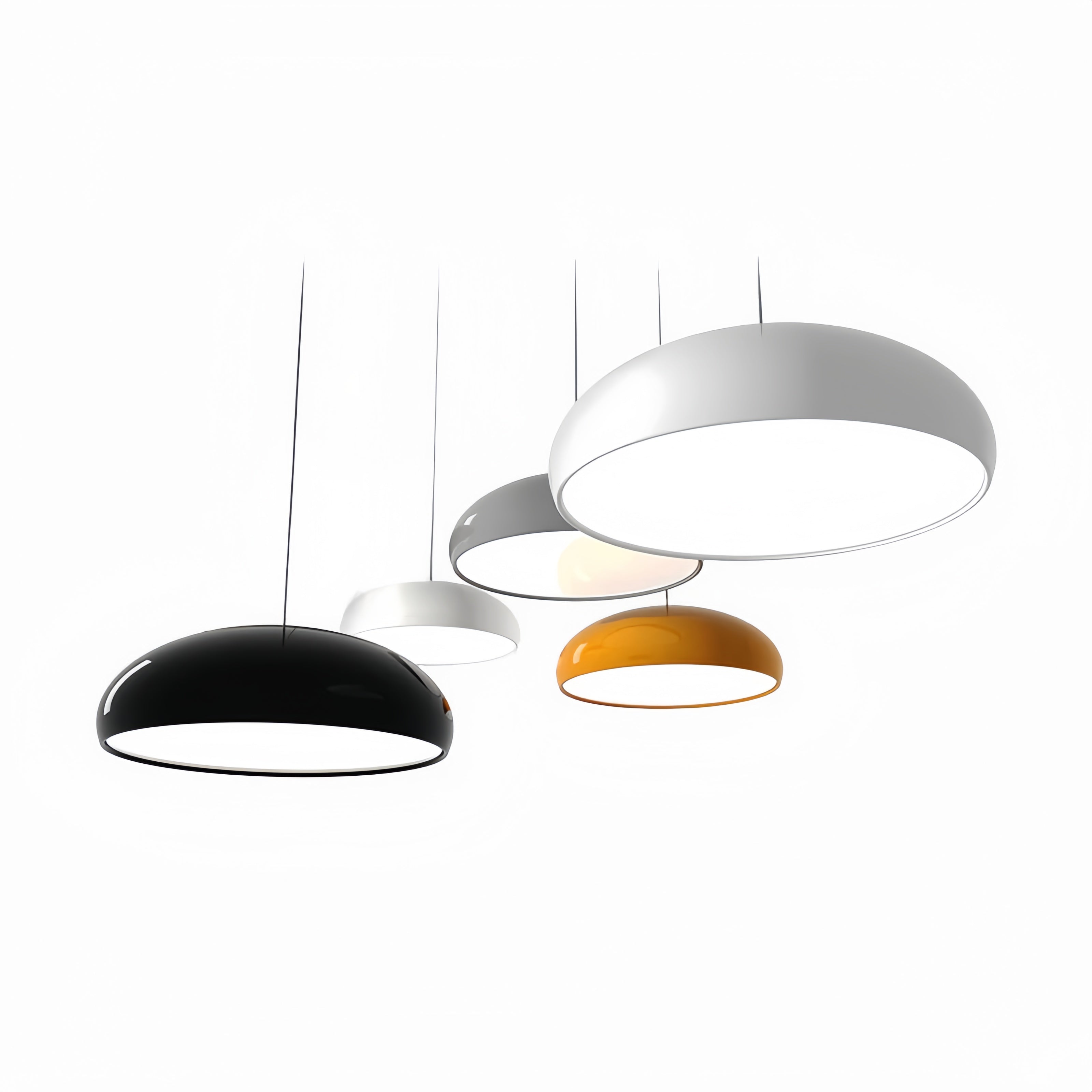 OrionLux runde Pendelleuchte mit verstellbarer Höhe und warm- bis kaltweißem LED-Licht