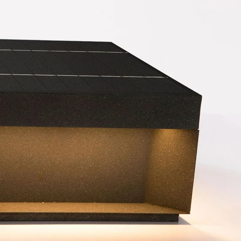 Aureon LED-sokkellamp op zonne-energie voor buitenpaden en terrassen
