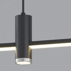 Pendant Light With A Linear Silhouette, Nexa LED Dining Fixture
