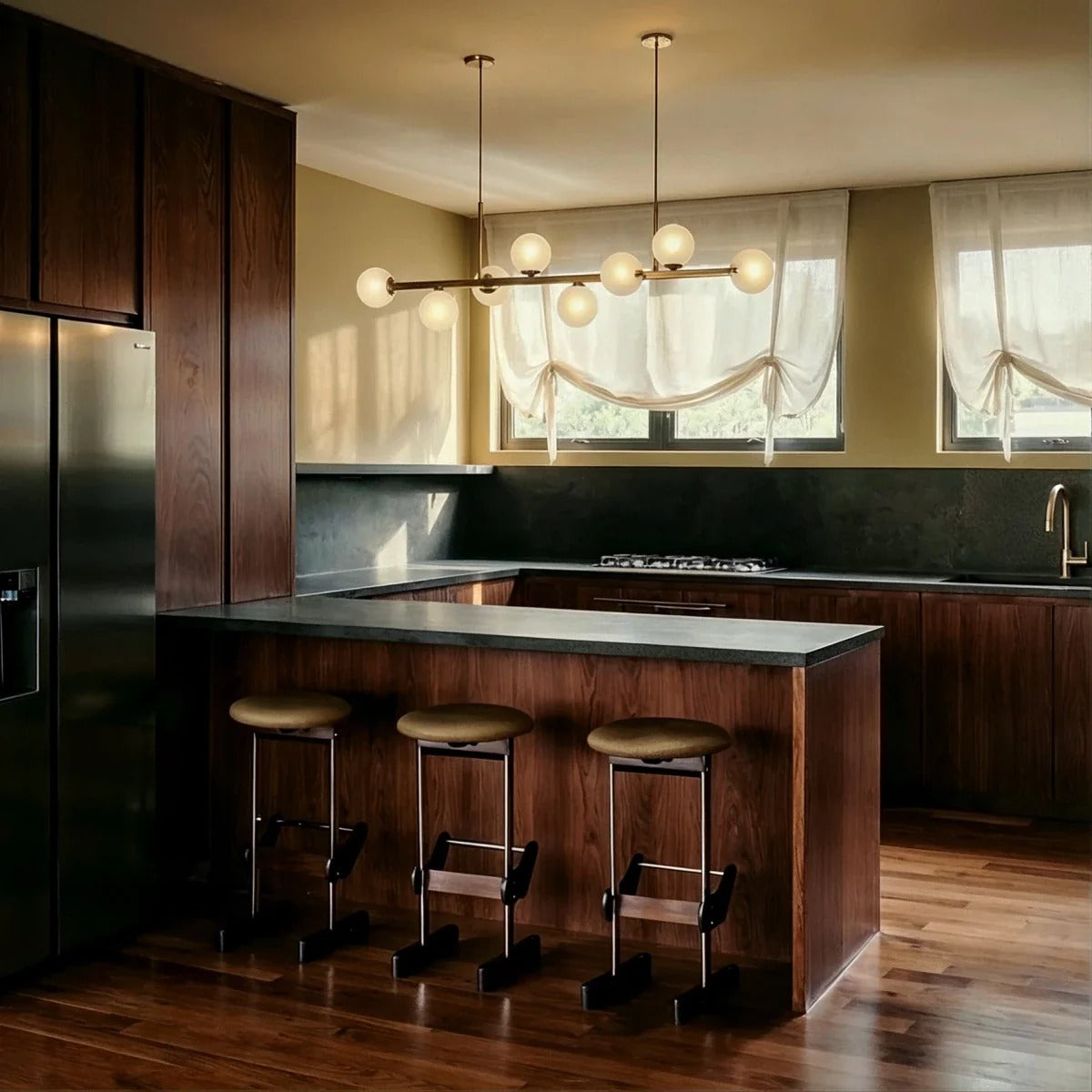 LumaLine Modern Linear Pendant Chandelier For Dining And Living Rooms