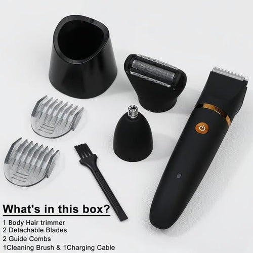 3-in-1 Waterproof Body & Intimate Razor for Men - Fioriscas