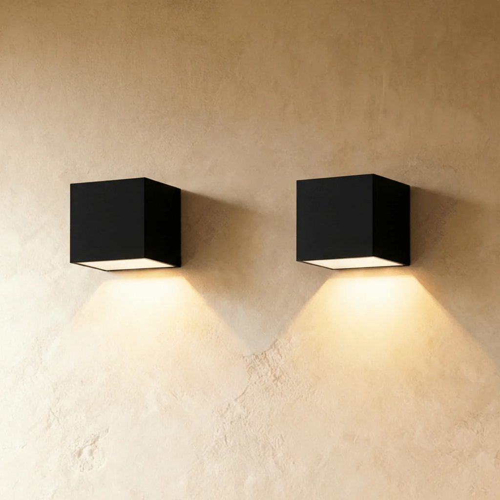 SolaraGlow Solar Outdoor Wall Light With Warm Ambient Glow