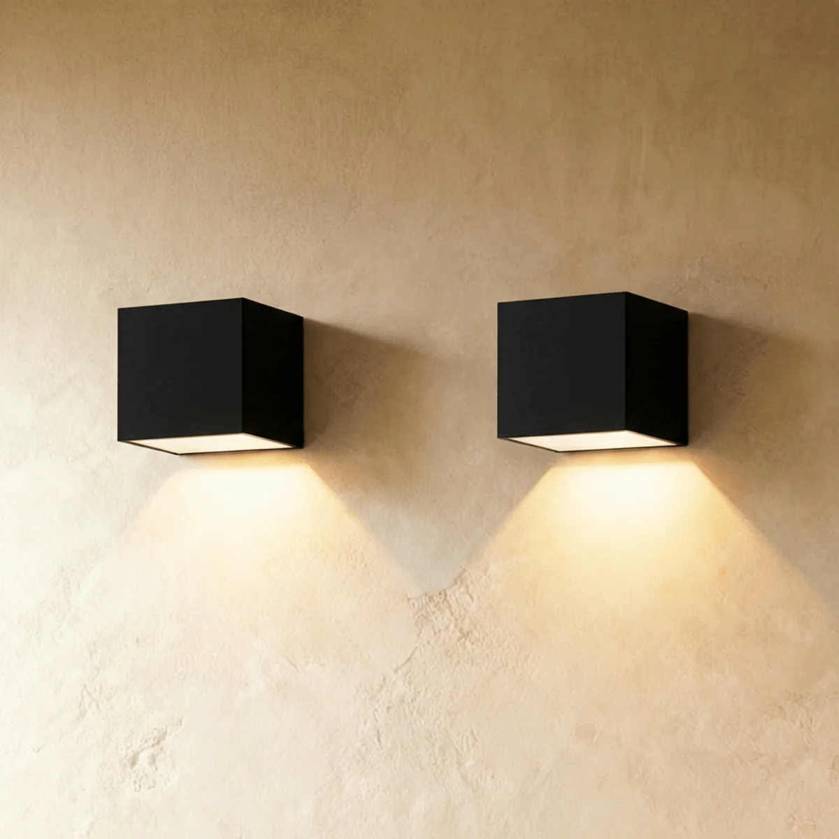 SolaraGlow Solar Outdoor Wall Light With Warm Ambient Glow