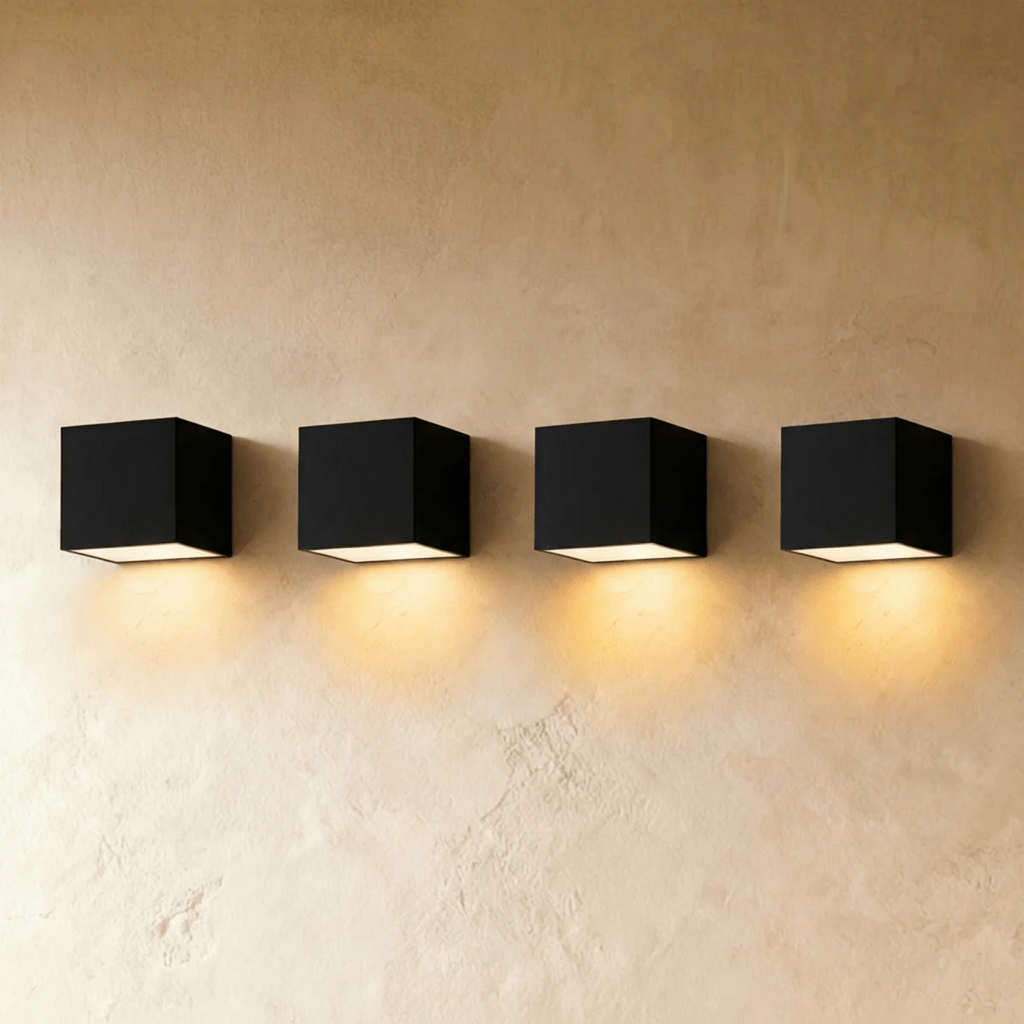 SolaraGlow Solar Outdoor Wall Light With Warm Ambient Glow