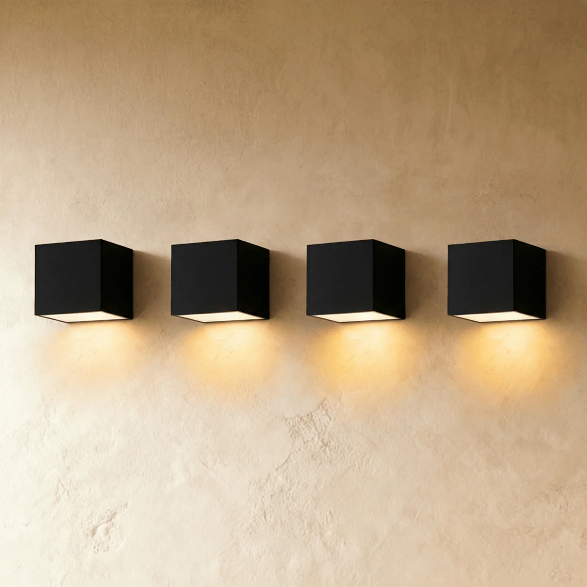 SolaraGlow Solar Outdoor Wall Light With Warm Ambient Glow