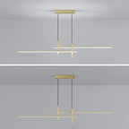 Pendant Light With A Linear Silhouette, Nexa LED Dining Fixture