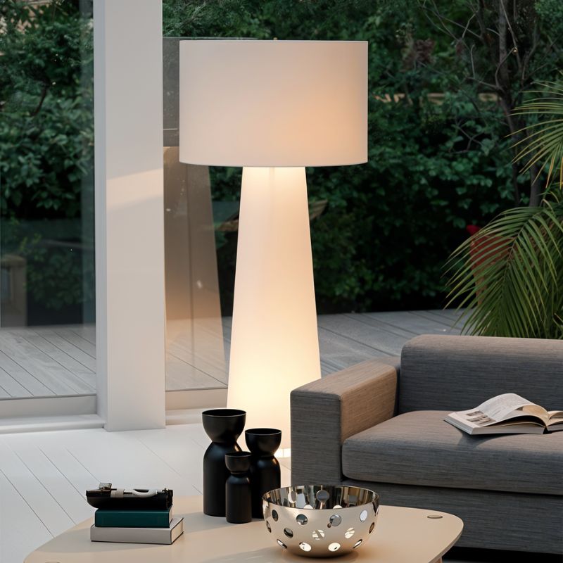 Aurora Mushroom Fabric Shade Floor Lamp For Cozy Ambient Corners