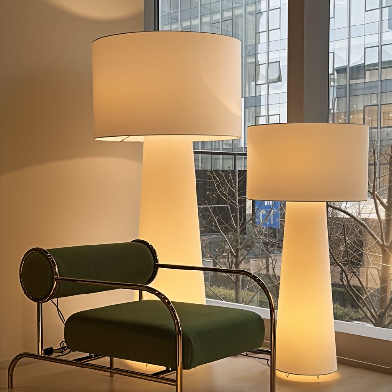 Aurora Mushroom Fabric Shade Floor Lamp For Cozy Ambient Corners