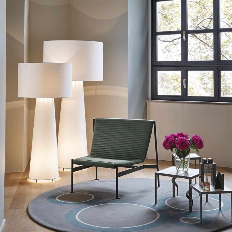 Aurora Mushroom Fabric Shade Floor Lamp For Cozy Ambient Corners