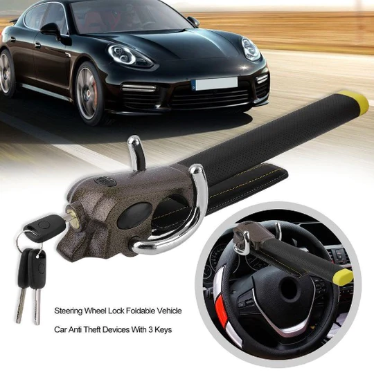Steering Wheel Anti-Theft Lock Bar, SentinelGuard Pro Car Security
