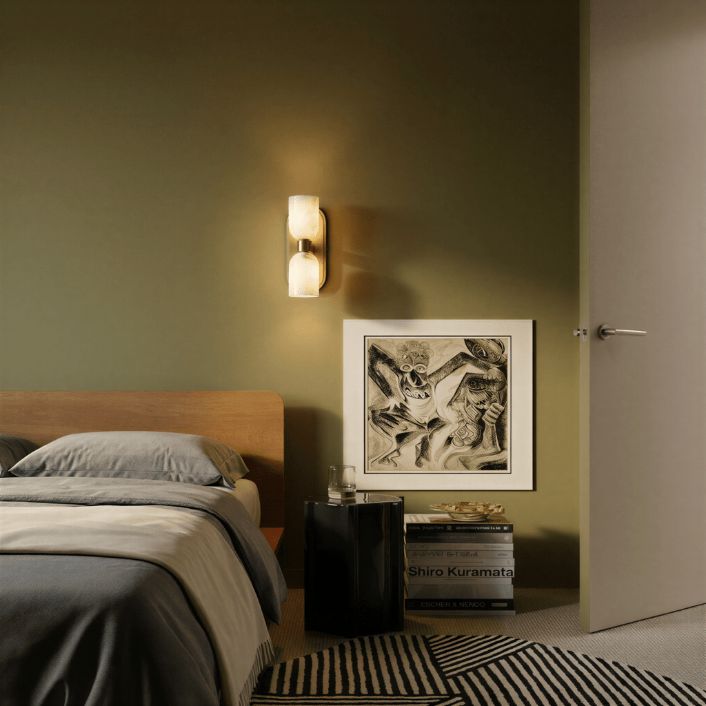 Jacxo Marble Duo Wall Sconce With Dual Light For Hallways And Bedrooms
