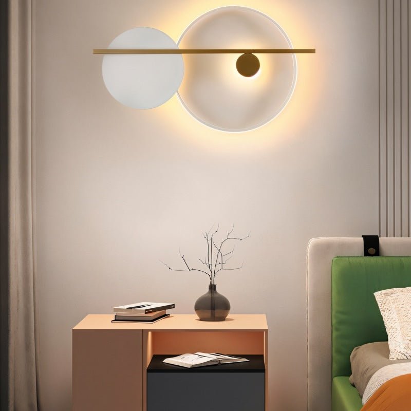 Auric Onyx Wall Lamp With Luxe Gold Accents And Modern Design