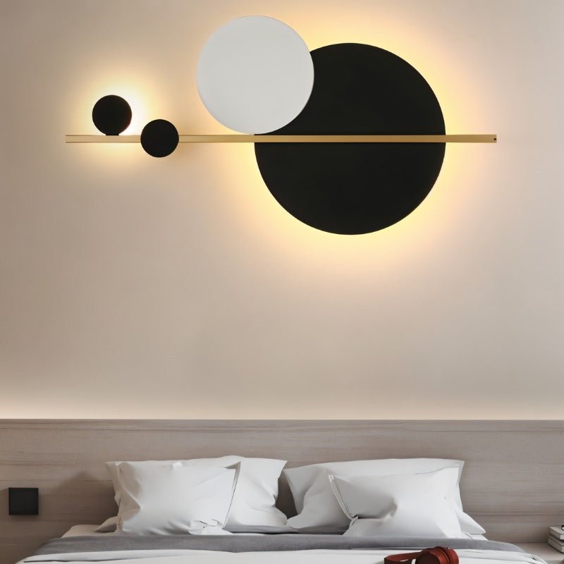 Auric Onyx Wall Lamp With Luxe Gold Accents And Modern Design