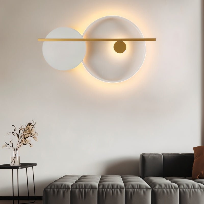 Auric Onyx Wall Lamp With Luxe Gold Accents And Modern Design