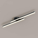 Plafoniera LED ultrasottile semipiatta in alluminio, LumenVale