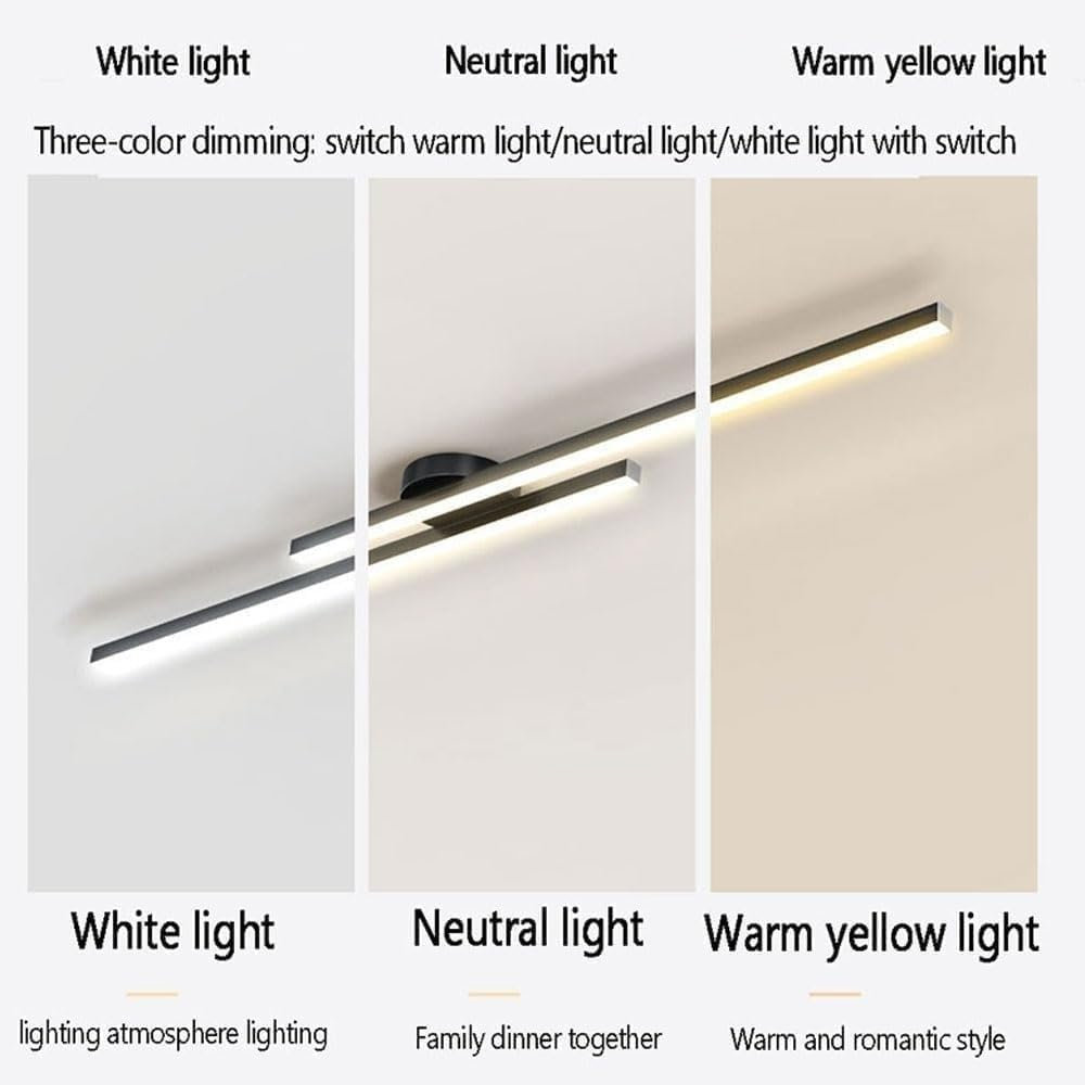Plafoniera LED ultrasottile semipiatta in alluminio, LumenVale