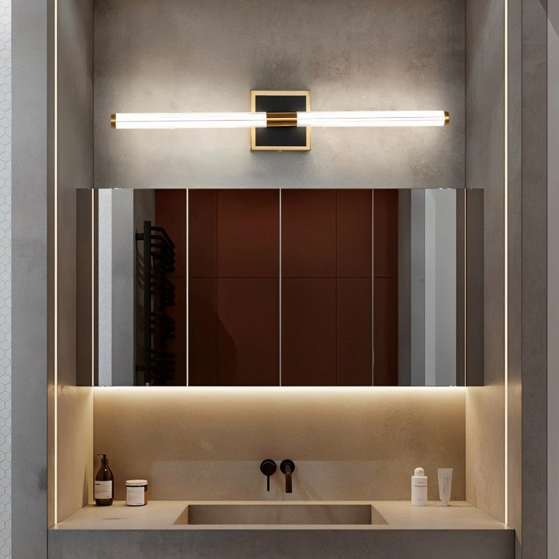 Aero Luxe Linear Wall Sconce Modern Aluminum And Acrylic Bath And Vanity Light