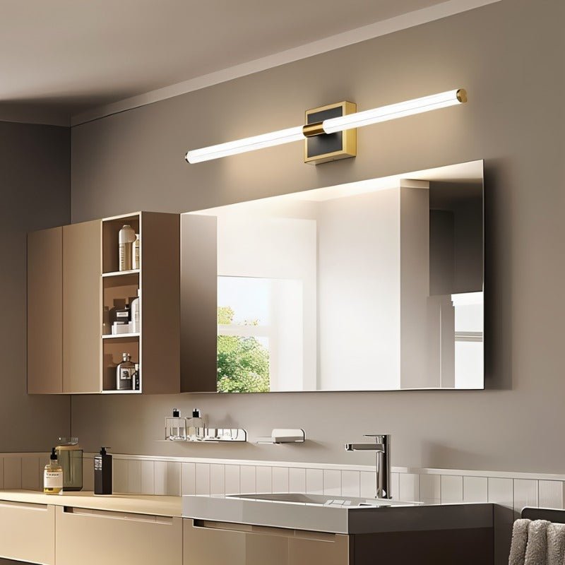 Aero Luxe Linear Wall Sconce Modern Aluminum And Acrylic Bath And Vanity Light