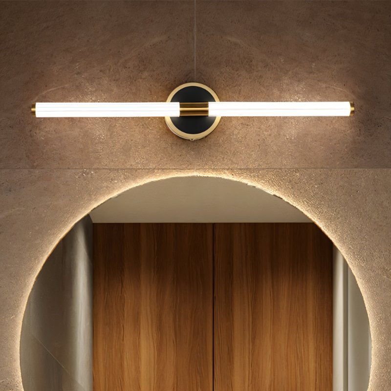 Aero Luxe Linear Wall Sconce Modern Aluminum And Acrylic Bath And Vanity Light
