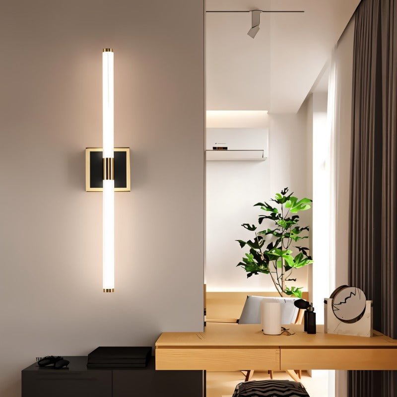 Aero Luxe Linear Wall Sconce Modern Aluminum And Acrylic Bath And Vanity Light