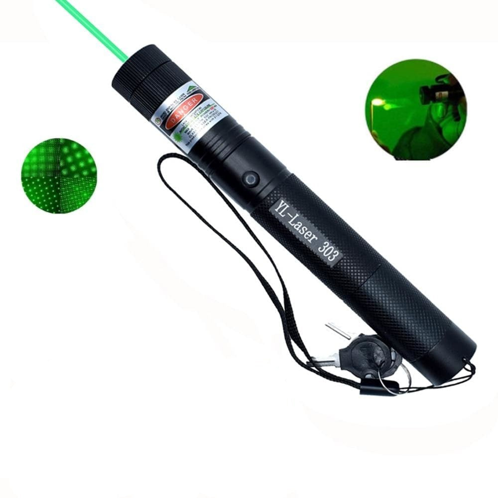 LumenRay 303 dálkový laserový ukazovátko, zelený paprsek, odolný přenosný design