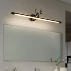 מנורת קיר CopperWave עם אור LED מפוזר וצללית אקרילית