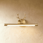 מנורת קיר CopperWave עם אור LED מפוזר וצללית אקרילית