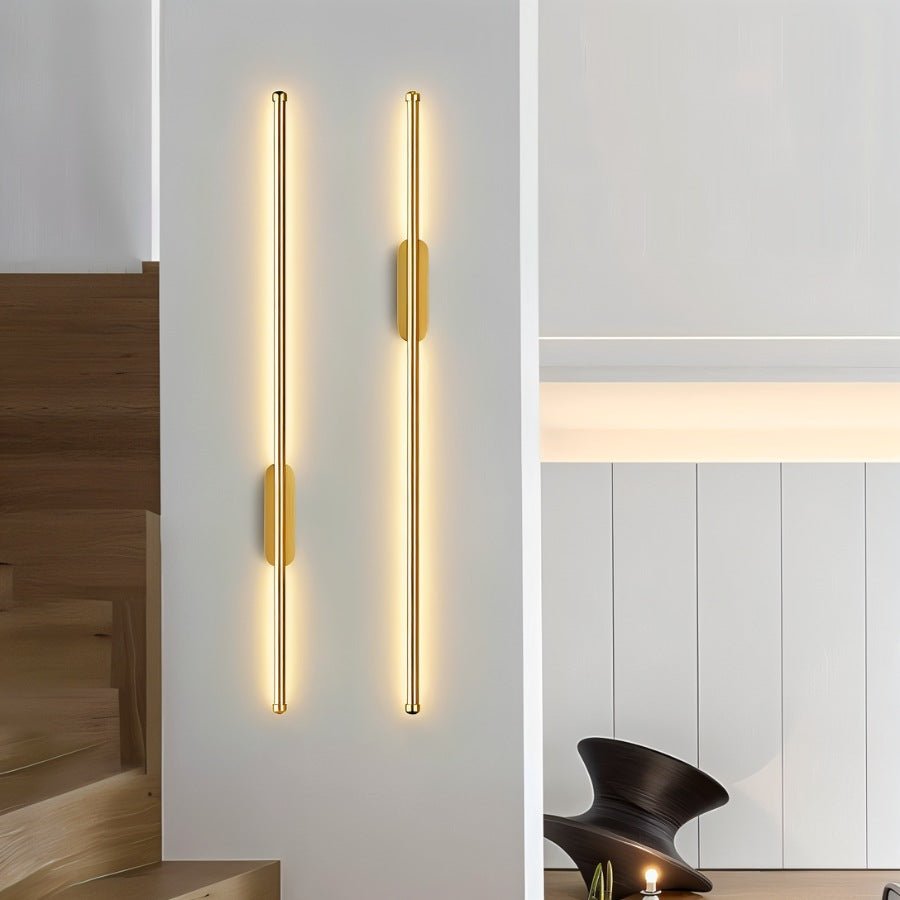 מנורת קיר LED צינור Opaline מאלומיניום לאווירה מודרנית